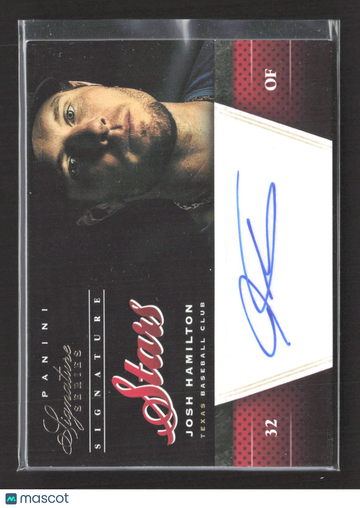 2012 Panini Signature Series Signature Stars Josh Hamilton #18