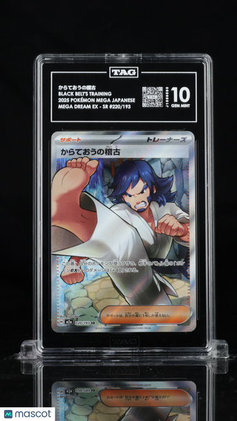Pokémon MEGA Japanese からておうの稽古 Black Belt's Training TAG 10 #220/193