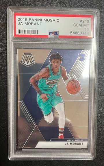 2019 Panini Mosaic Ja Morant PSA 10 Rookie Gem