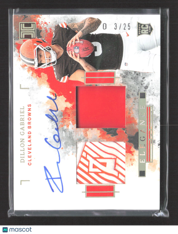 2025 Panini Impeccable Elegance Dillon Gabriel #ELE-DGL /25 Patch RC Memorabilia