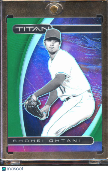 2021 Panini Chronicles Titan Prizm Shohei Ohtani #6 Green /75