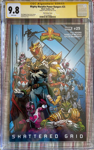 Mighty Morphin Power Rangers #25 Signed by David Finch CGC 9.8