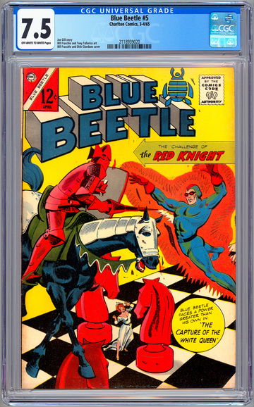 BLUE BEETLE #5 CGC 7.5 DICK GIORDANO CVR TALLARICO & FRACCHIO ART CHARLTON 1965