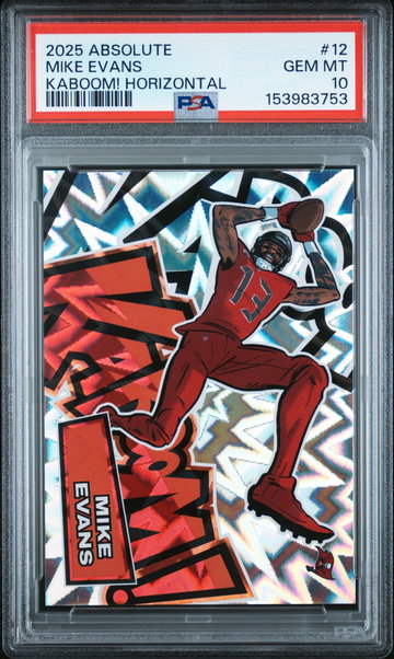 2025 Panini Absolute Kaboom Horizontal Mike Evans #12 PSA 10