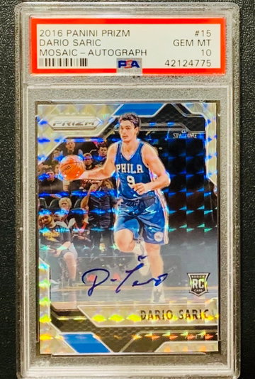 2016 Prizm Mosaic Dario Saric RC AUTO PSA 10 POP 6
