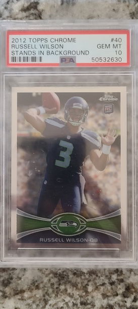 2012 Russell Wilson RC Topps Chrome 