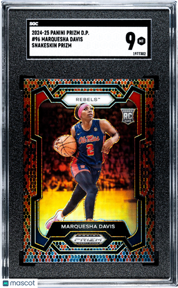 2024 Panini Prizm D.P. Marquesha Davis #96 Snakeskin SGC 9