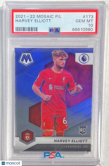 2021 Panini Mosaic Premier League Harvey Elliott #173 PSA 10
