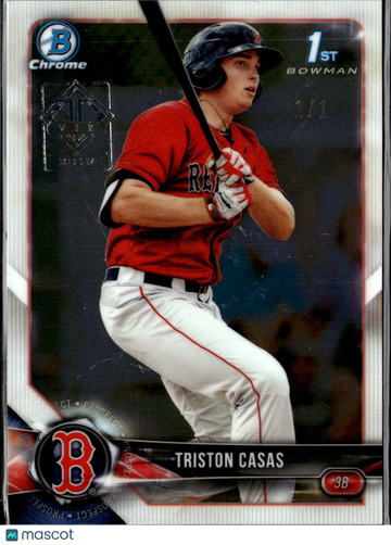2018 Bowman Chrome Triston Casas #BDC-171 Superfractor /1 1st Bowman