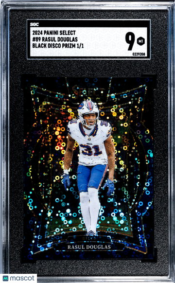 2024 Panini Select Rasul Douglas #89 Black Disco Prizm 1 1 SGC 9