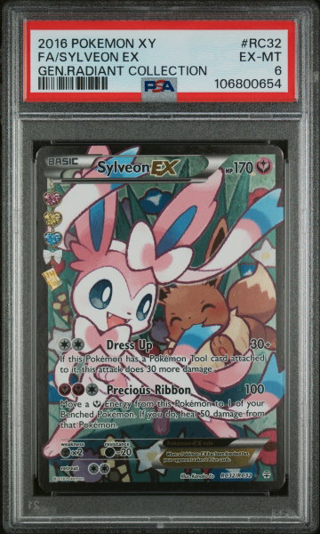 2016 Pokemon XY Generations Radiant Collection Sylveon Ex #RC32 PSA 6