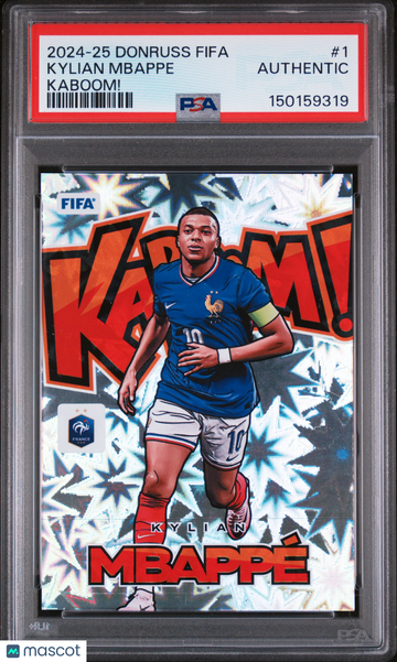 2024-25 Panini Donruss FIFA Kaboom! Kylian Mbappe #1 PSA A