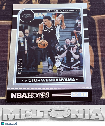 2024-25 Hoops Victor Wembanyama #165 Silver SN