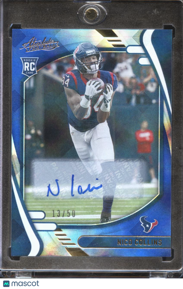 2021 Panini Absolute Football Nico Collins #127 Blue /50 RC