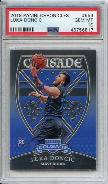 Luka Doncic Crusade Rookie PSA 10