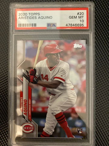 2020 Topps Aristides Aquino RC PSA 10