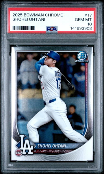 2025 Bowman Chrome Shohei Ohtani #17 PSA 10