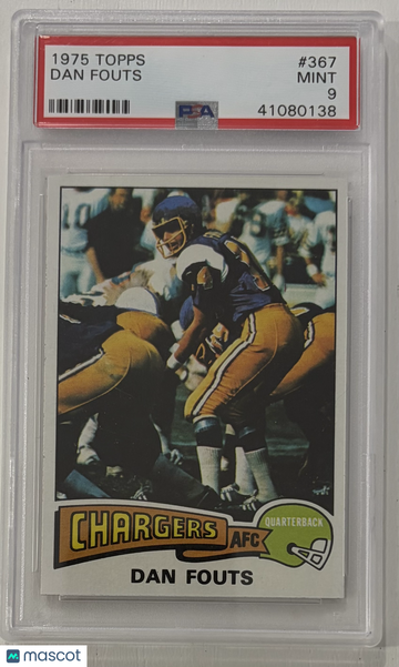 1975 Topps Dan Fouts #367 PSA 9