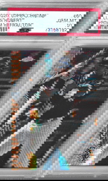 LUIS ROBERT 2020 TOPPS CHROME ROOKIE PRISM REFRACTOR PSA 10 GEM MINT -WHITE SOX!