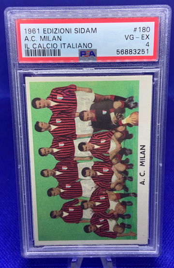1961 Edizioni Sidam Calcio Italiano AC Milan Schiaffino Altafini Liedholm PSA 4