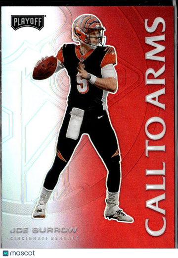 Joe Burrow 2020 Panini Playoff Prizm Call to Arms Cincinnati Bengals