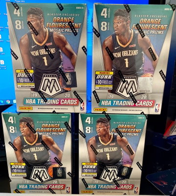 4x LOT 2019-20 PANINI MOSAIC BASKETBALL BLASTER BOX