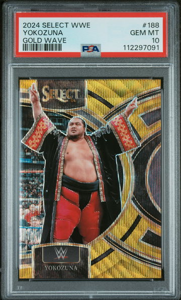 2024 Panini Select Gold Wave Yokozuna #188 /10 PSA 10