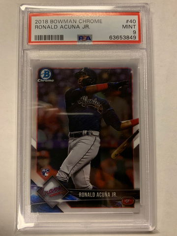 2018 Bowman Chrome Ronald Acuna Jr Rookie PSA 9