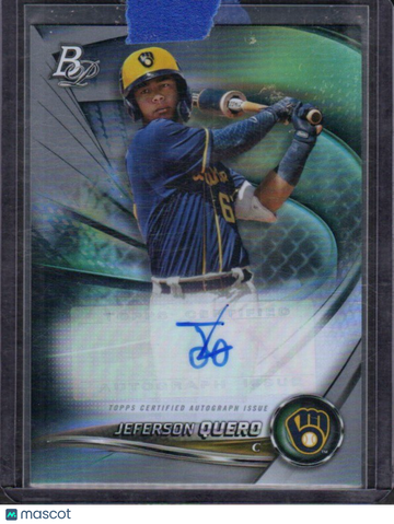 2022 Bowman Platinum Jeferson Quero #TOP-82 Top Prospect Autograph AU