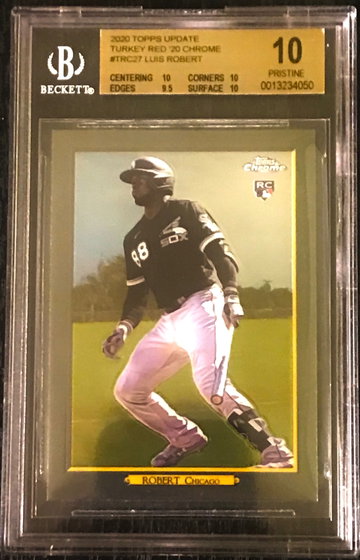 2020 TOPPS UPDATE LUIS ROBERT TURKEY RED CHROME BGS 10 POP: 1