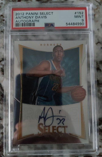 2012 PANINI SELECT ANTHONY DAVIS AUTOGRAPH PSA 9 MINT /149