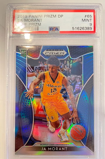 JA Morant 2019 Panini Prizm Draft Picks PSA 9 Rookie RC Blue