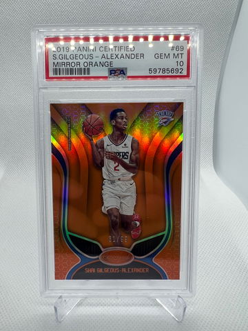 2019 Panini Certified Shai Gilgeous-Alexander PSA10 /99