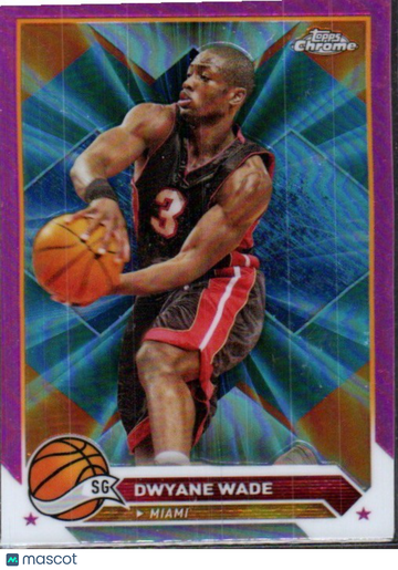 2023-24 Topps Chrome Dwyane Wade #154 Pink Refractors
