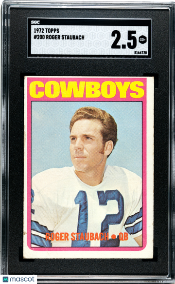 1972 Topps Roger Staubach #200 SGC 2.5