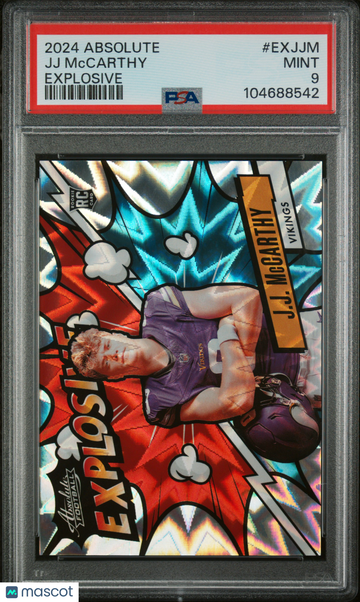 2024 Panini Absolute Explosive JJ Mccarthy #EXJJM PSA 9
