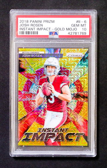 2018 Panini Prizm - Josh Rosen - Rookie Instant Impact Gold SSP /10 PSA 10 Gem