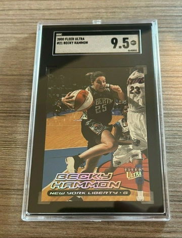 2000 Fleer Ultra WNBA Becky Hammon SGC 9.5 MT+ #21 Rookie RC