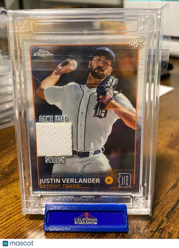 2022 Jersey Fusion Justin Verlander Patch Game Used Swatch