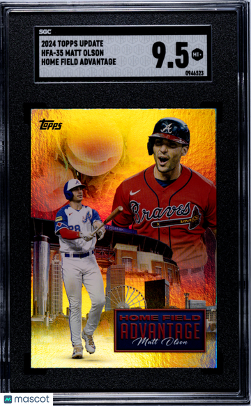 2024 Topps Update Matt Olson #HFA-35 Home Field Advantage SGC 9.5