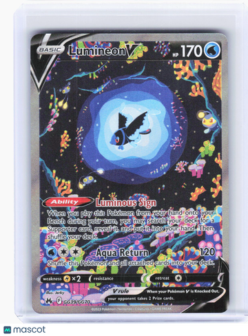 2023 Pokemon—Lumineon V #GG39/GG70 Crown Zenith: Galarian Gallery—Ultra Rare Holo