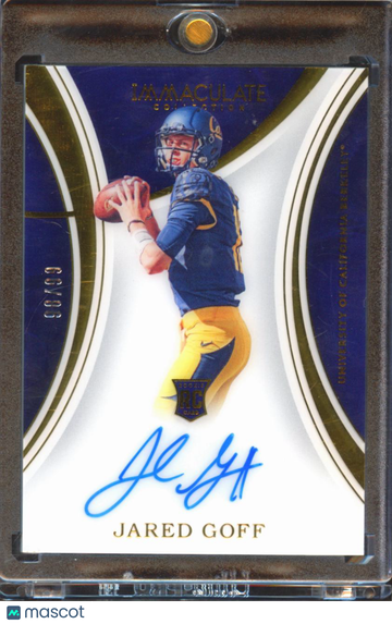 2016 Panini Immaculate Collection Collegiate Jared Goff #102 RC