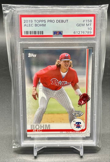 2019 Topps Pro Debut #158 Alec Bohm Phillies RC Rookie PSA 10 GEM MINT