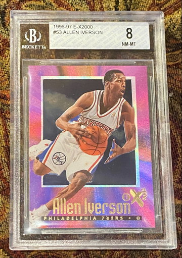 1996-97 E-X2000 Allen Iverson #53 Rookie BGS 8 NM-MT