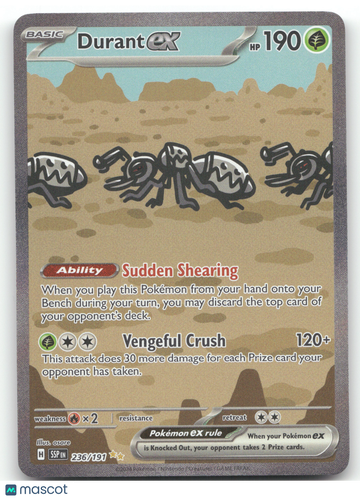 2024 Surging Sparks Durant ex Secret Rare #236/191