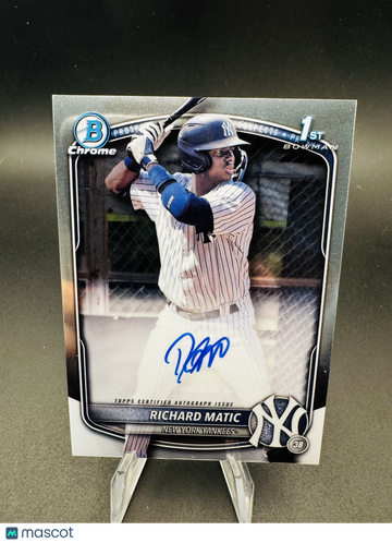 2025 Topps Bowman Chrome Richard Matic #CPA-RM /15 1st Bowman.