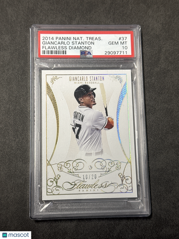 2014 Panini National Treasures Flawless Diamond Giancarlo Stanton #37 PSA 10