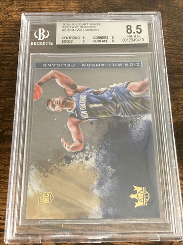 2019 Panini COURT KINGS #5 ZION WILLIAMSON ACETATE ROOKIES SP BGS 8.5