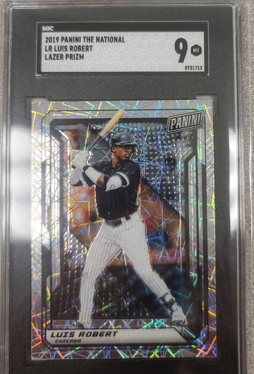 Luis Robert 2019 Panini The National Lazer Prizm SGC 9