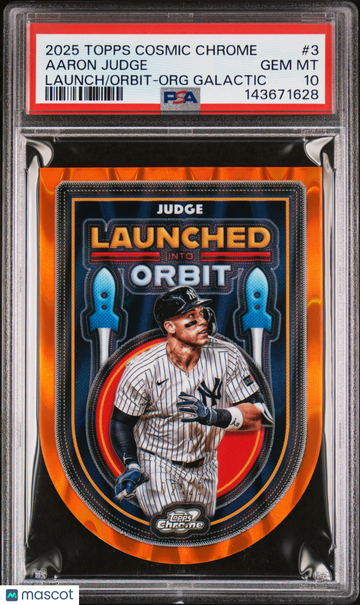 2025 Topps Cosmic Chrome Launched Into Orbit Aaron Judge #3 Org Galactic PSA 10